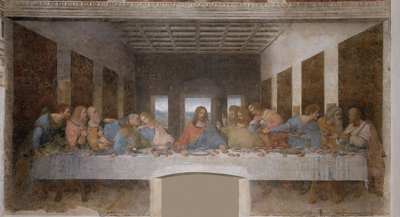 レオナルド・ダ・ヴィンチの壁画「最後の晩餐」